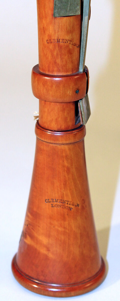 Clarinet in C, Clementi &amp; Co. (British, London 1798–1828), Boxwood, brass, British