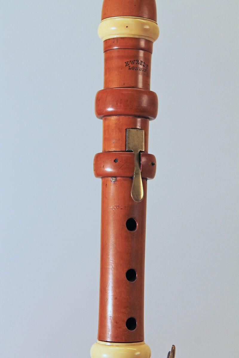 Clarinet in C, Hermann Wrede, Boxwood, ivory, brass, British