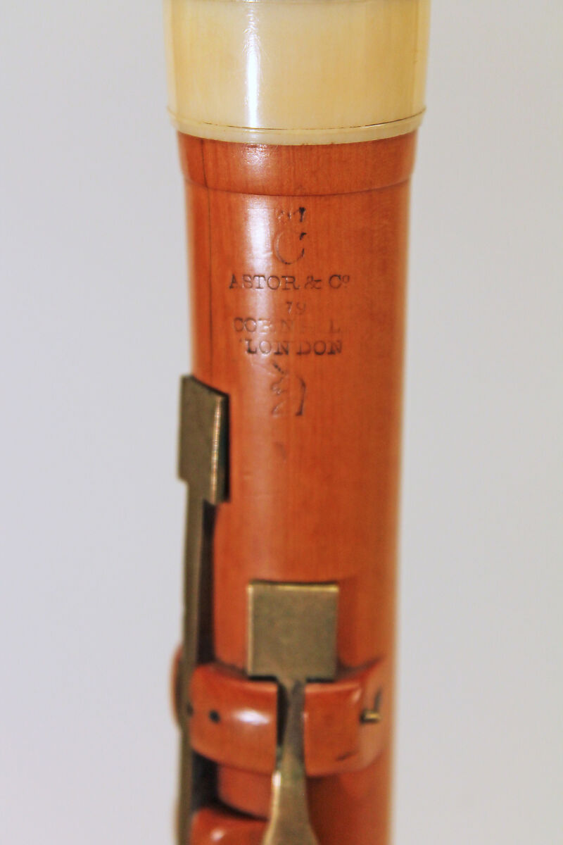 Clarinet in C, Astor &amp; Co. (1778–1831), Boxwood, ivory, brass, British