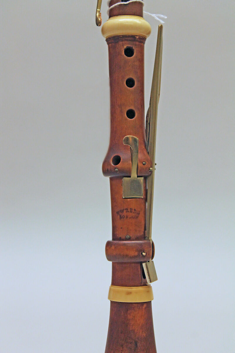 Clarinet in F, Hermann Wrede, Boxwood, ivory, brass, British