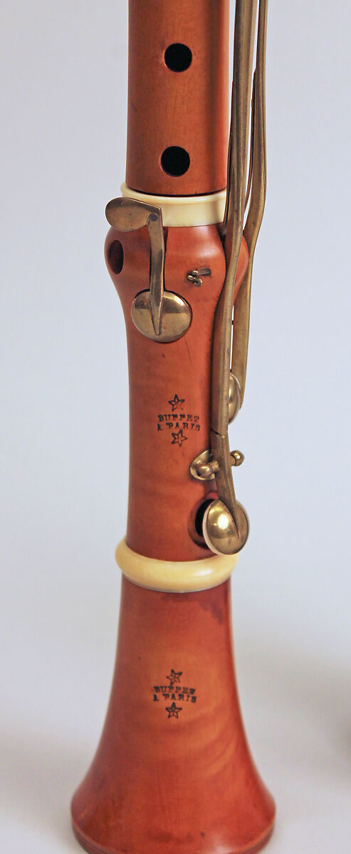 Clarinet in E-flat, probably Denis Buffet, Boxwood, ivory, brass, French