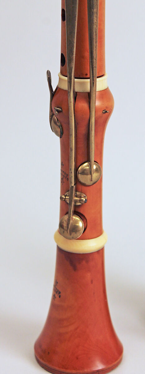 Clarinet in E-flat, probably Denis Buffet, Boxwood, ivory, brass, French