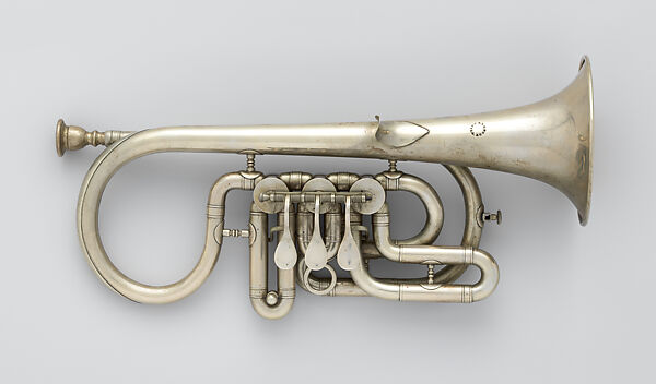 Cornet in B-flat, Nickel-silver, American 