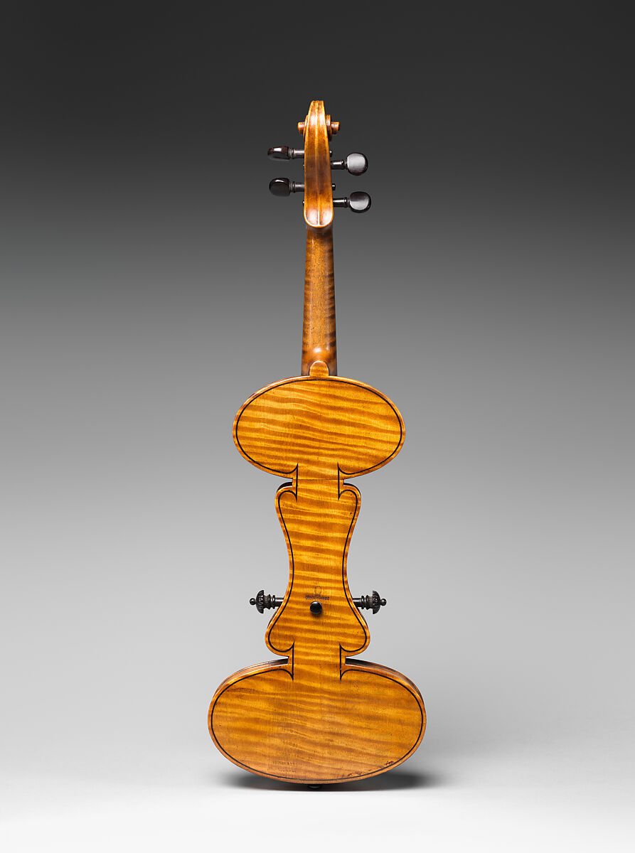 Mute Violin, Charles Francis Albert, Sr. (1842–1901), Maple, ebony, brass, various other materials, American