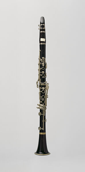 Clarinet in B-flat, Buffet, Crampon &amp; Cie. (founded 1859) (mouthpiece), Grenadilla, nickel-silver, plastic, other materials, French 