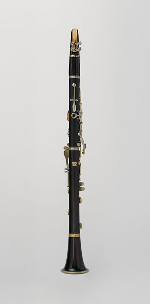 Clarinet in B-flat, Buffet, Crampon &amp; Cie. (founded 1859) (mouthpiece), Grenadilla, nickel-silver, plastic, other materials, French