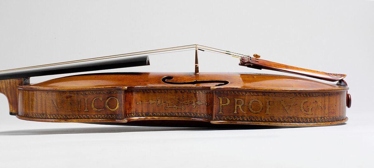 ex "Kurtz" Violin, Andrea Amati (Italian, Cremona ca. 1505–1578 Cremona), Spruce, maple, ebony, paint, gilding, Italian (Cremona)