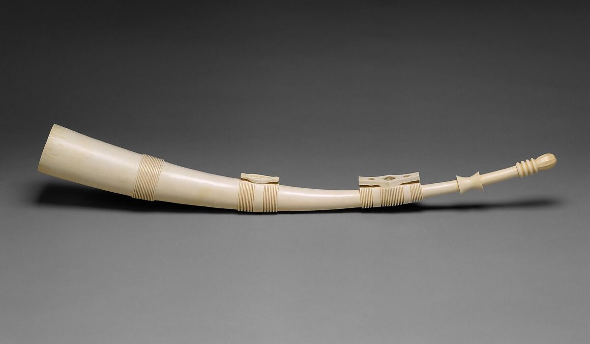 Side-blown Trumpet, Ivory, Mangbetu