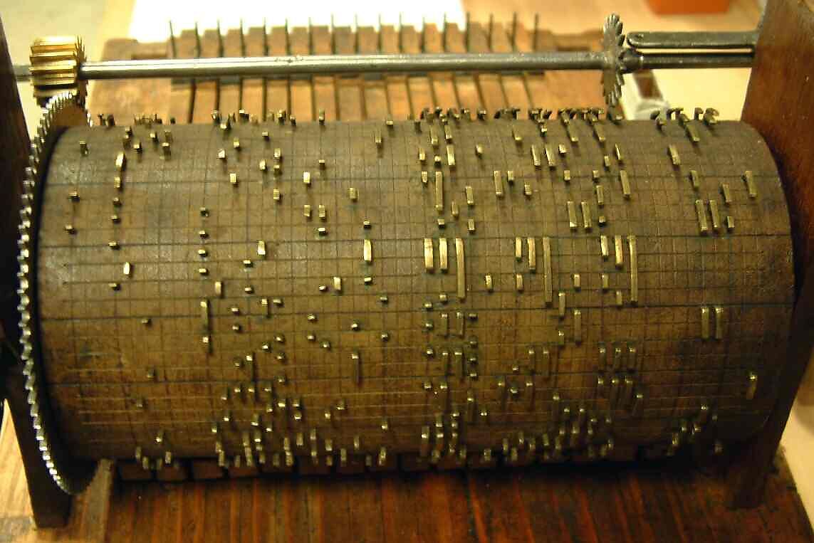 Musical Clock with Spinet and Organ, Veit Langenbucher (1587–1631), Ebony, gliding, brass, silver gilt, gilt brass, iron, various wood and metals, wire, parchment and leather, German