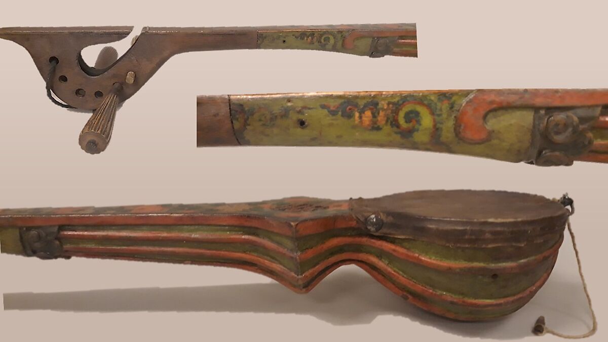 Sgra-Snyan, Unknown Maker  , Tibet, Wood, hide, wire, polychrome, Tibetan