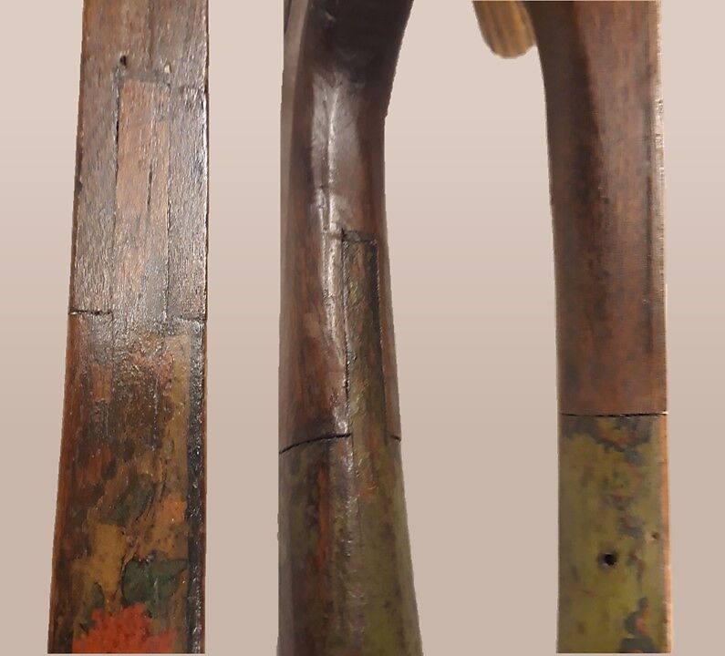 Sgra-Snyan, Unknown Maker  , Tibet, Wood, hide, wire, polychrome, Tibetan