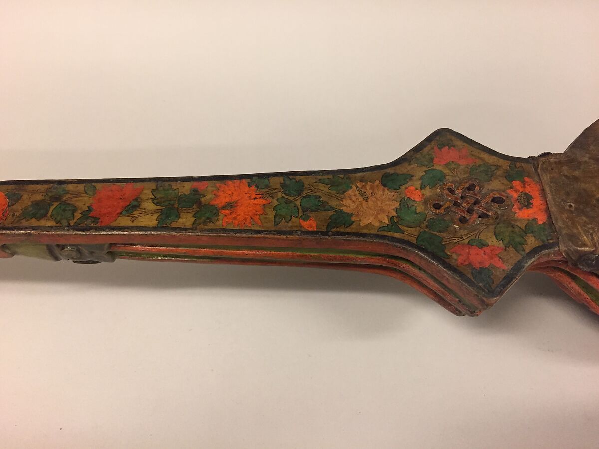 Sgra-Snyan, Unknown Maker  , Tibet, Wood, hide, wire, polychrome, Tibetan