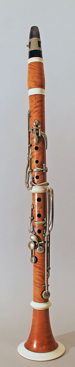 Clarinet in B-flat, Charles Roth (French, active Strasbourg ca. 1844–81), Boxwood, ivory, ebony, nickel-silver, French 
