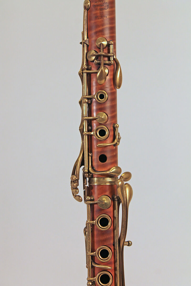 Clarinet in A, Buffet, Crampon &amp; Cie. (founded 1859), Boxwood, brass with thin gold wash, French