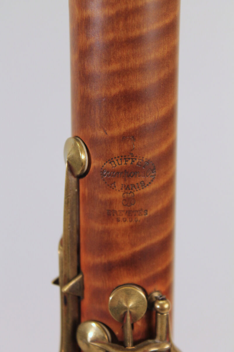 Clarinet in A, Buffet, Crampon &amp; Cie. (founded 1859), Boxwood, brass with thin gold wash, French