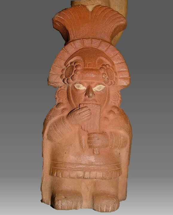 Trumpet, Earthenware, Moche