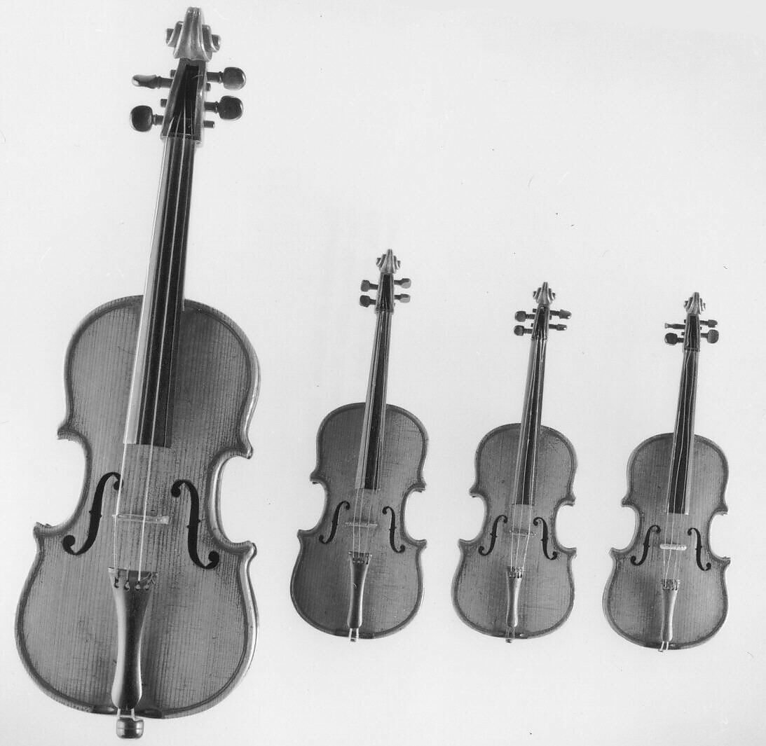 Miniature String Quartet, Johannes Cuypers (Dutch, Dornick, Germany 1724–1808 The Hague), Wood, European 