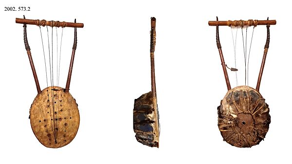 Krar, Wood, hide, gut, horn, Ethiopian