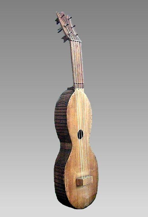 Jíbaro Guitar, Wood, Native American (Puerto Rico) 
