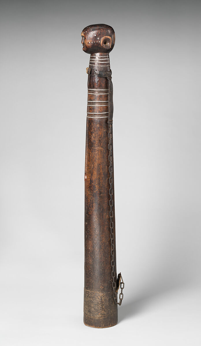 Megaphone, Wood, metal, leather, Tanzanian
