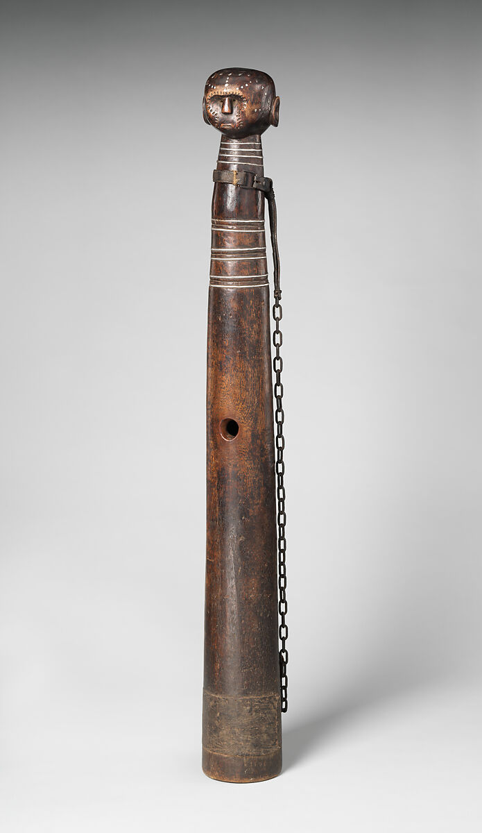 Megaphone, Wood, metal, leather, Tanzanian 