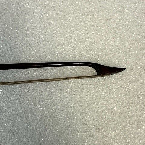 Gamba Bow, Unknown  , France, Snakewood, ivory, horsehair, French