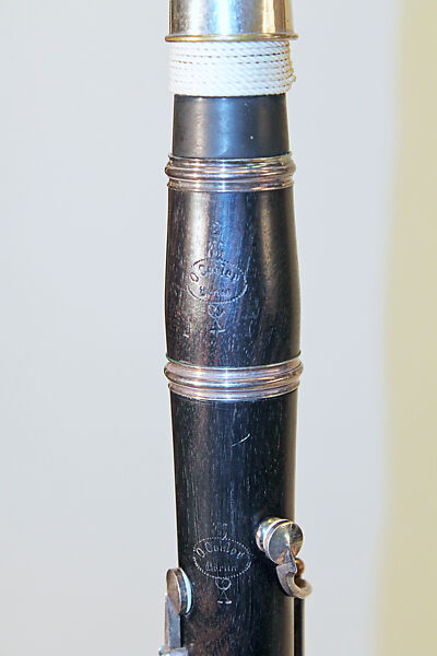 Clarinet in A, Oskar Oehler (German, Annaberg, Erzgebirge 1858–1936 Berlin), African blackwood, nickel-silver, German