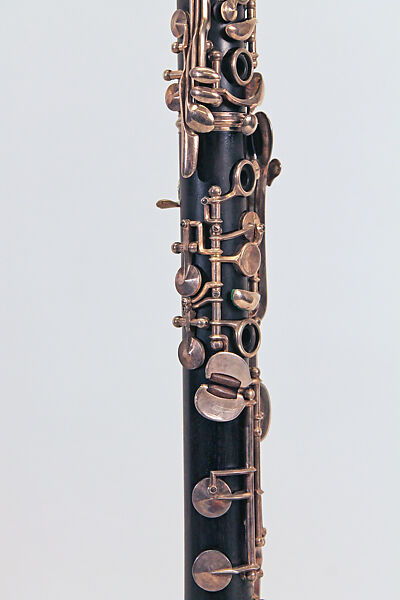 Clarinet in A, Oskar Oehler (German, Annaberg, Erzgebirge 1858–1936 Berlin), African blackwood, nickel-silver, German