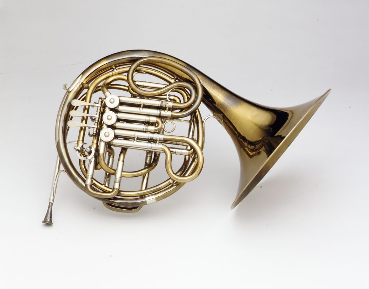 Double Horn in F / B-flat, Eduard Kruspe (German, Erfurt 1831–1919 Erfurt), Brass, nickel-silver, German