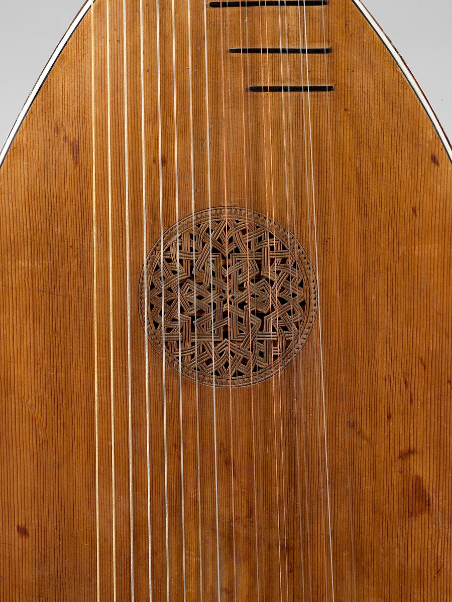 Archlute, David Tecchler (Austrian, Salzburg 1666–1747 Rome), Spruce, ebony, ivory, tortoiseshell, mother-of-pearl, Italian