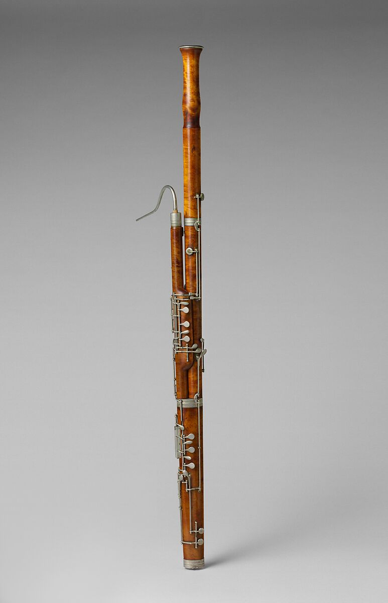 Bassoon, Giosue Esposito (Naples, active late 19th century), Maple, nickel-silver, Italian 