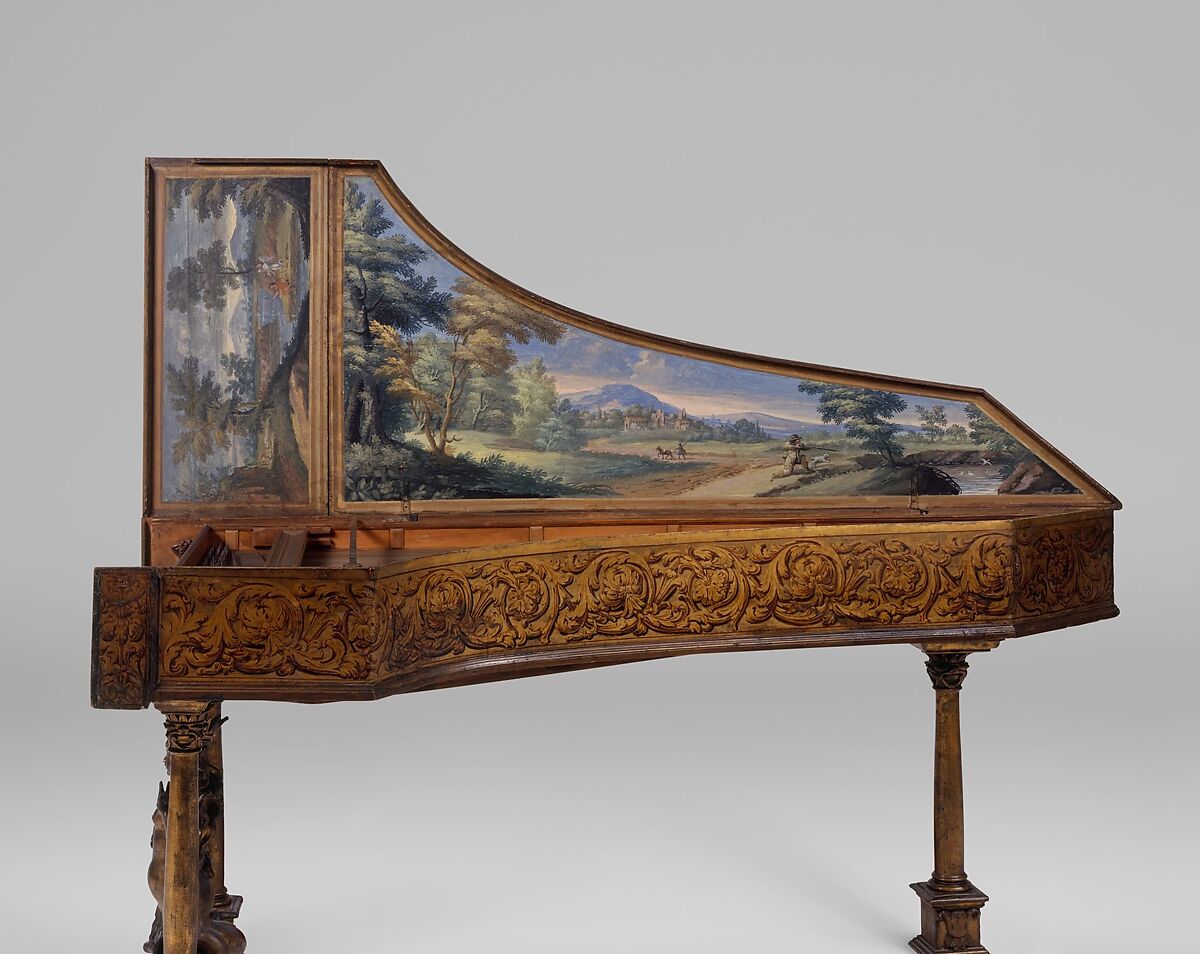 Harpsichord, Wood, paint, various materials, Italian