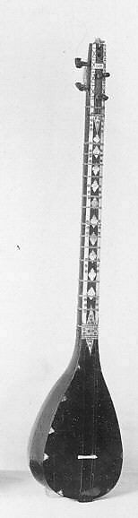 Čartār, Wood, bone wire, mother-of-pearl, Uzbek or Tajik