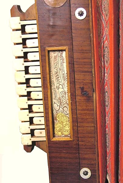 Accordion, Soprani &amp; Figli, Wood, paper, cloth, brass and various materials, Italian
