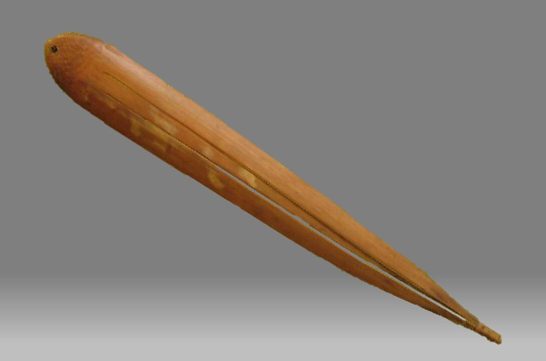 Jew's Harp, Bamboo, fiber., New Zealander, Polynesian 
