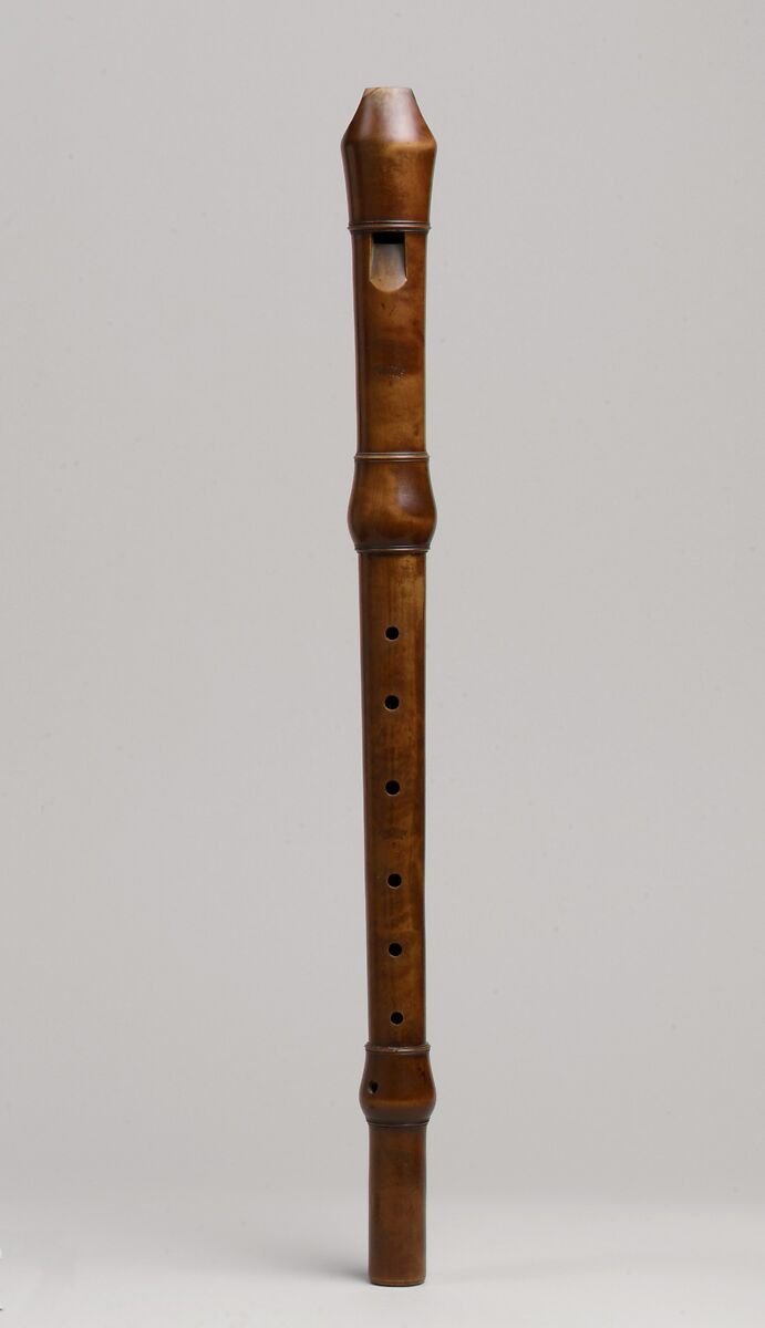 Alto Recorder in F, Thomas Stanesby Jr., Boxwood, British 