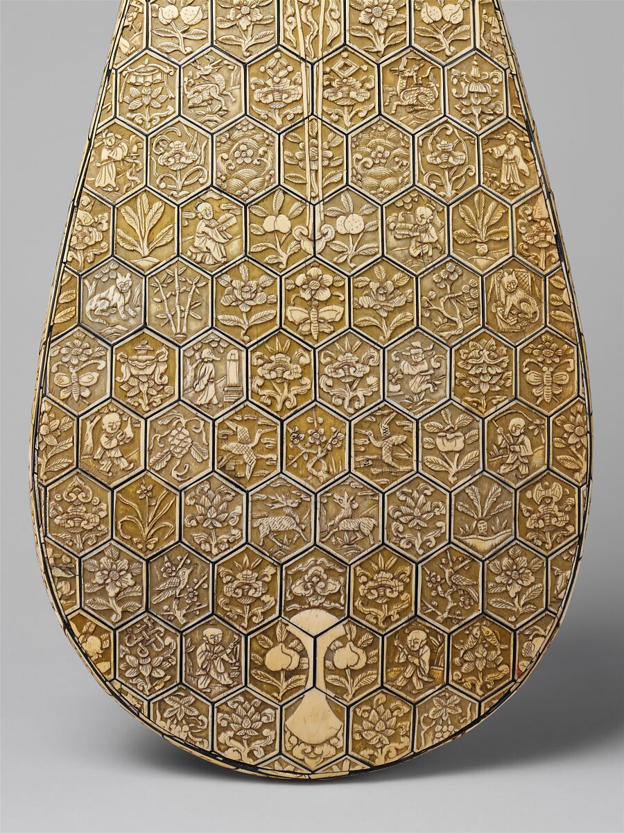 Pipa (琵琶 ), Wood, ivory, bone, silk, Chinese