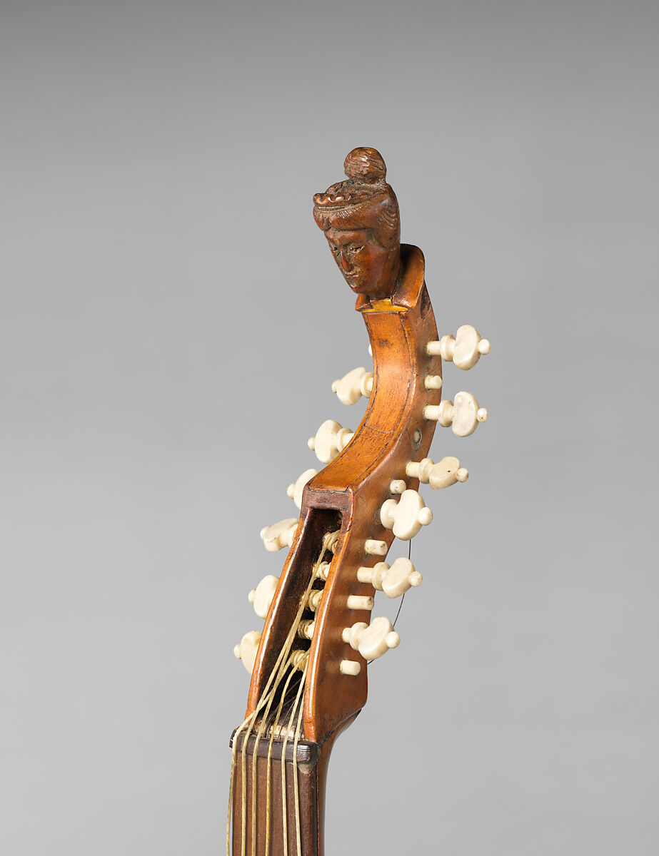 Viola d'Amore pochette, Wood, ebony, ivory, French