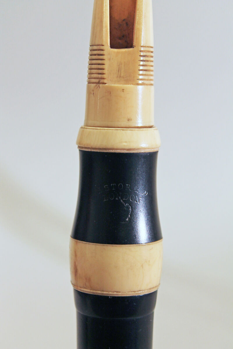 Clarinet in D, Astor &amp; Co. (1778–1831), Ebony, ivory, sterling silver, British
