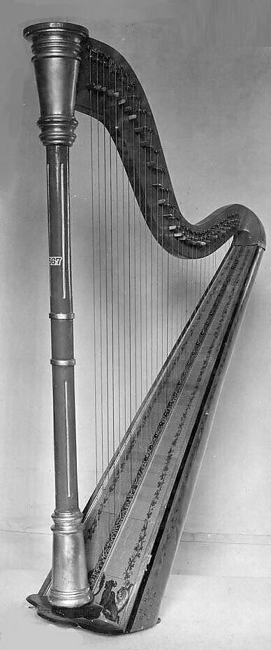 Portable Harp, Joseph George Morley (British, London 1847–1922 London), wood, various materials, British 