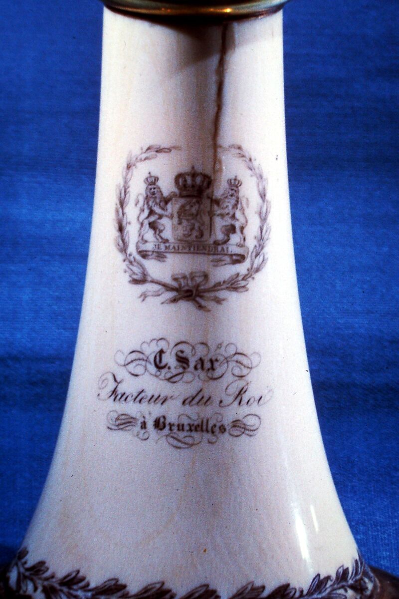 Clarinet in B-flat, Charles Joseph Sax (Belgian, Dinant, Belgium 1790–1865 Paris), Ivory, brass, gold-plated silver, Belgian