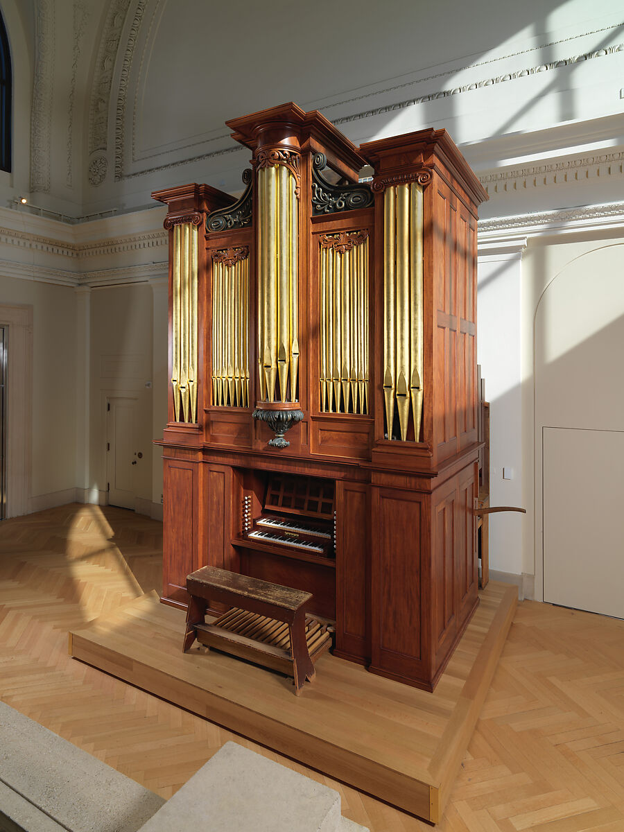 Pipe Organ, Thomas Appleton (American, 1785–1872), Mahogany veneer, rosewood veneer, pine, gilt, ivory, ebony, maple, walnut, chestnut, metal, American