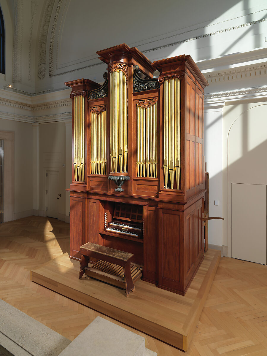 Pipe Organ, Thomas Appleton (American, 1785–1872), Mahogany veneer, rosewood veneer, pine, gilt, ivory, ebony, maple, walnut, chestnut, metal, American