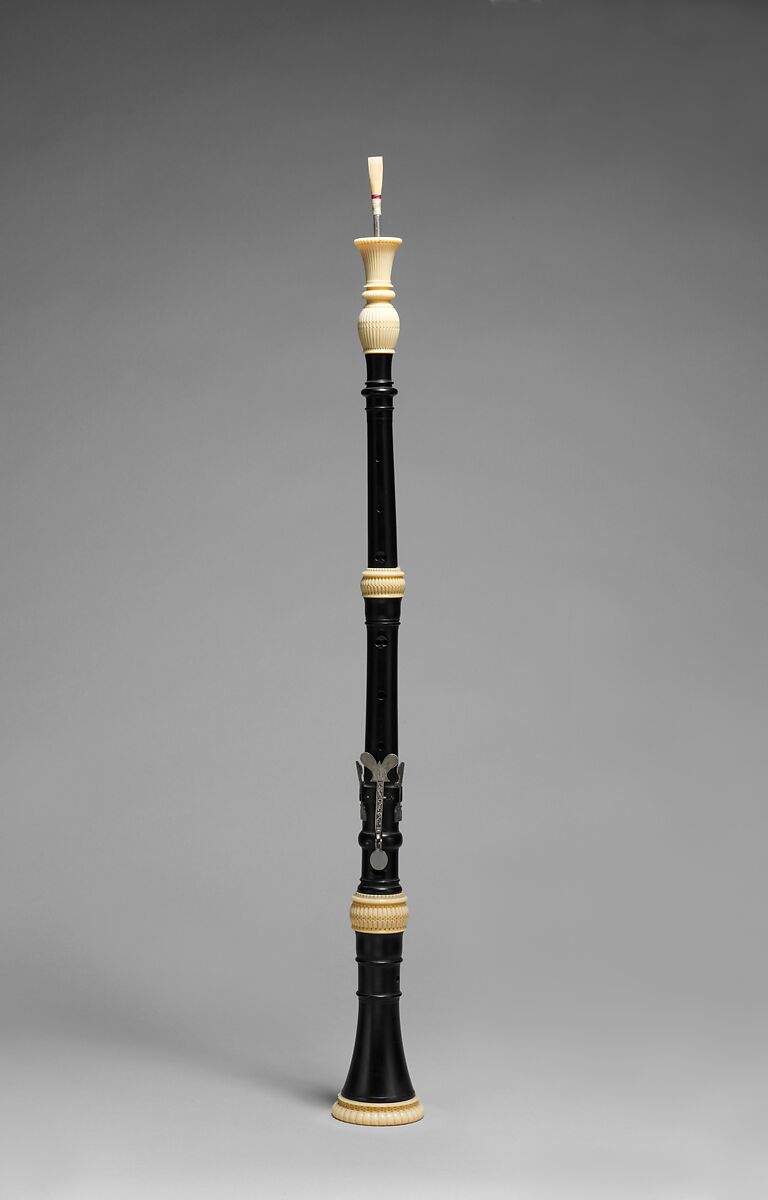 Oboe in C, Hendrik Richters (Dutch, Amsterdam 1683–1727 Amsterdam), Ebony, ivory, silver, Dutch 