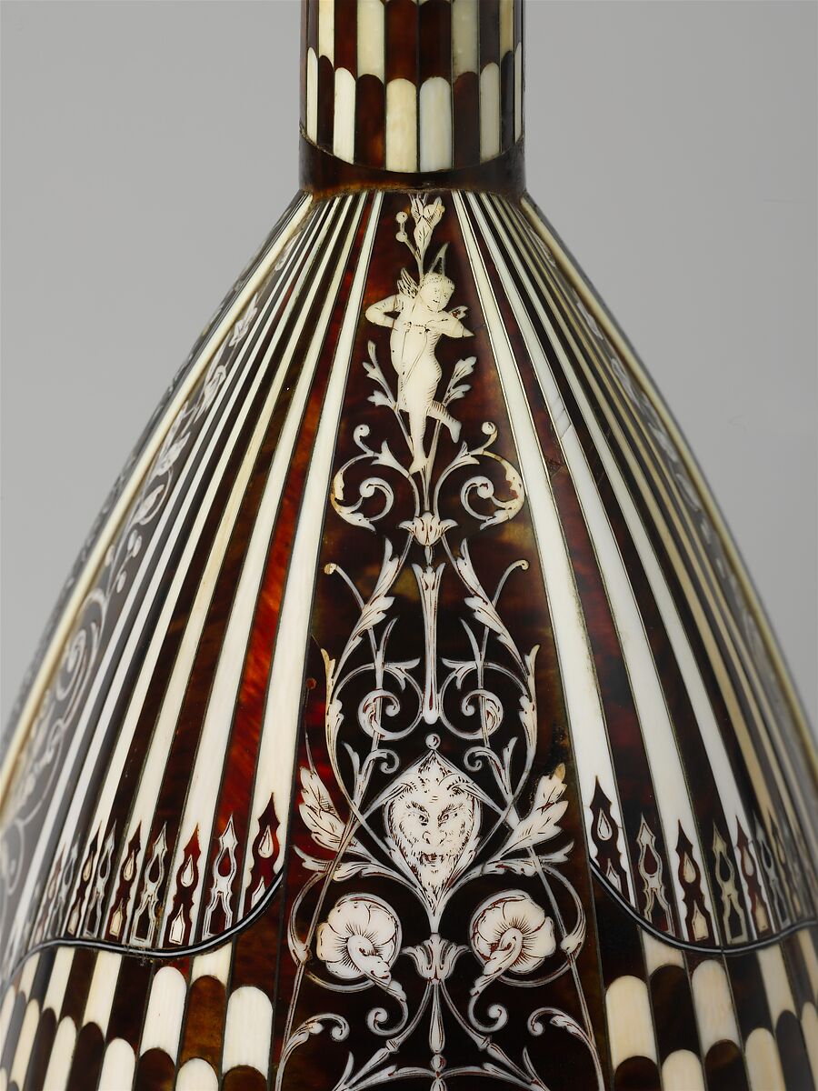 Mandolin, Angelo Mannello (American, Morcone, Italy 1858–1922 New York), Spruce, tortoiseshell, ivory, nickel-silver, metal,, American