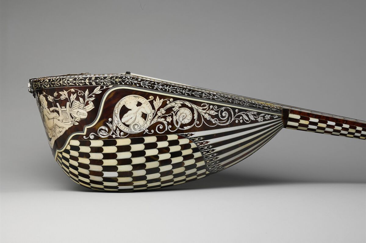 Mandolin, Angelo Mannello (American, Morcone, Italy 1858–1922 New York), Spruce, tortoiseshell, ivory, nickel-silver, metal,, American