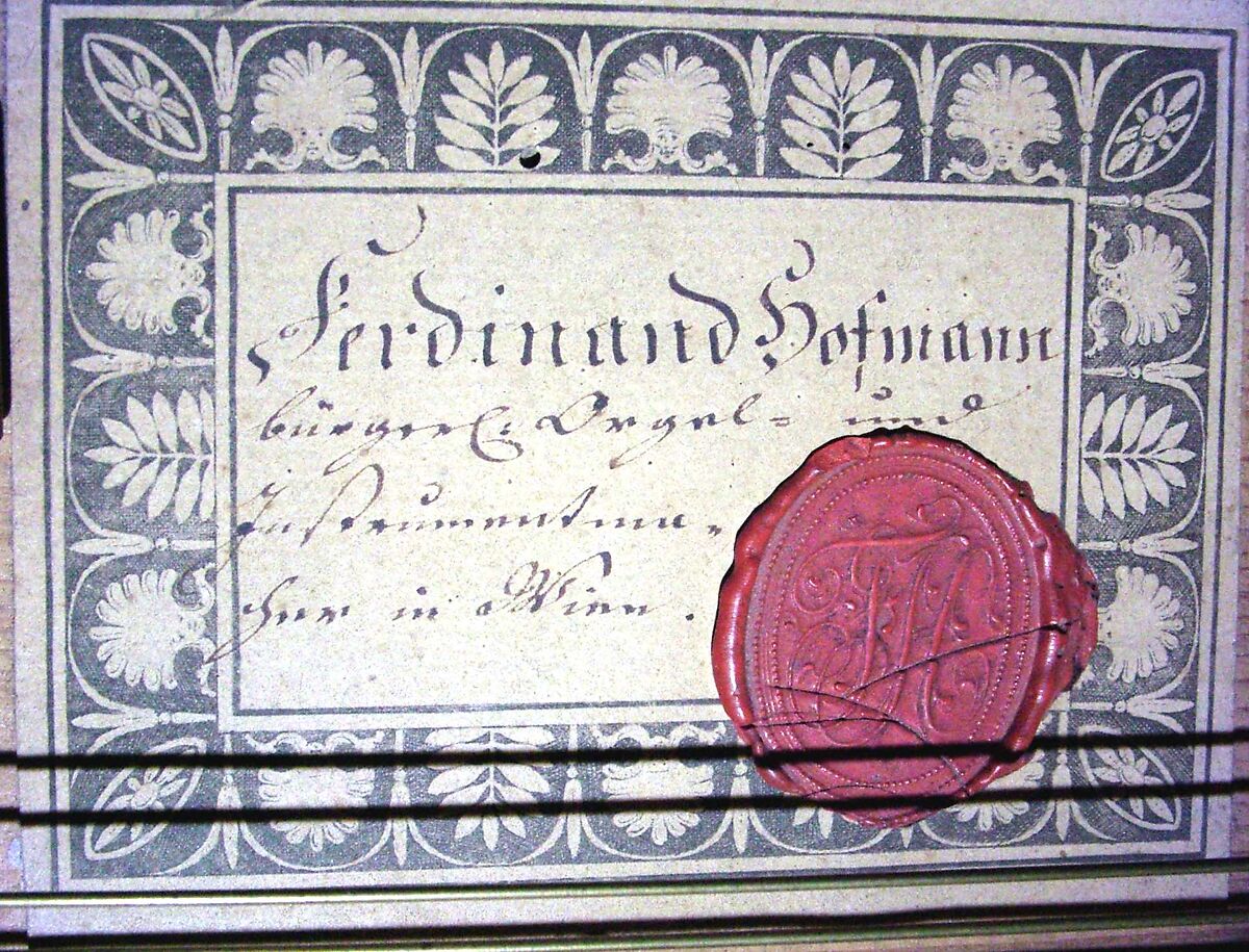 Grand Piano, Ferdinand Hofmann (Austrian, 1756–1829 Vienna), Cherry wood, brass, enamel, ebony, bone, Austrian