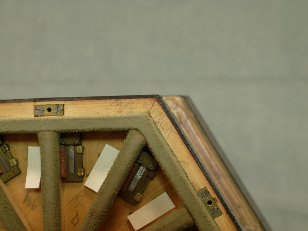 Concertina, Charles Wheatstone (1802–1875), Rosewood, nickel-silver, leather, paper, ivory, tortoiseshell; case of mahogany, British