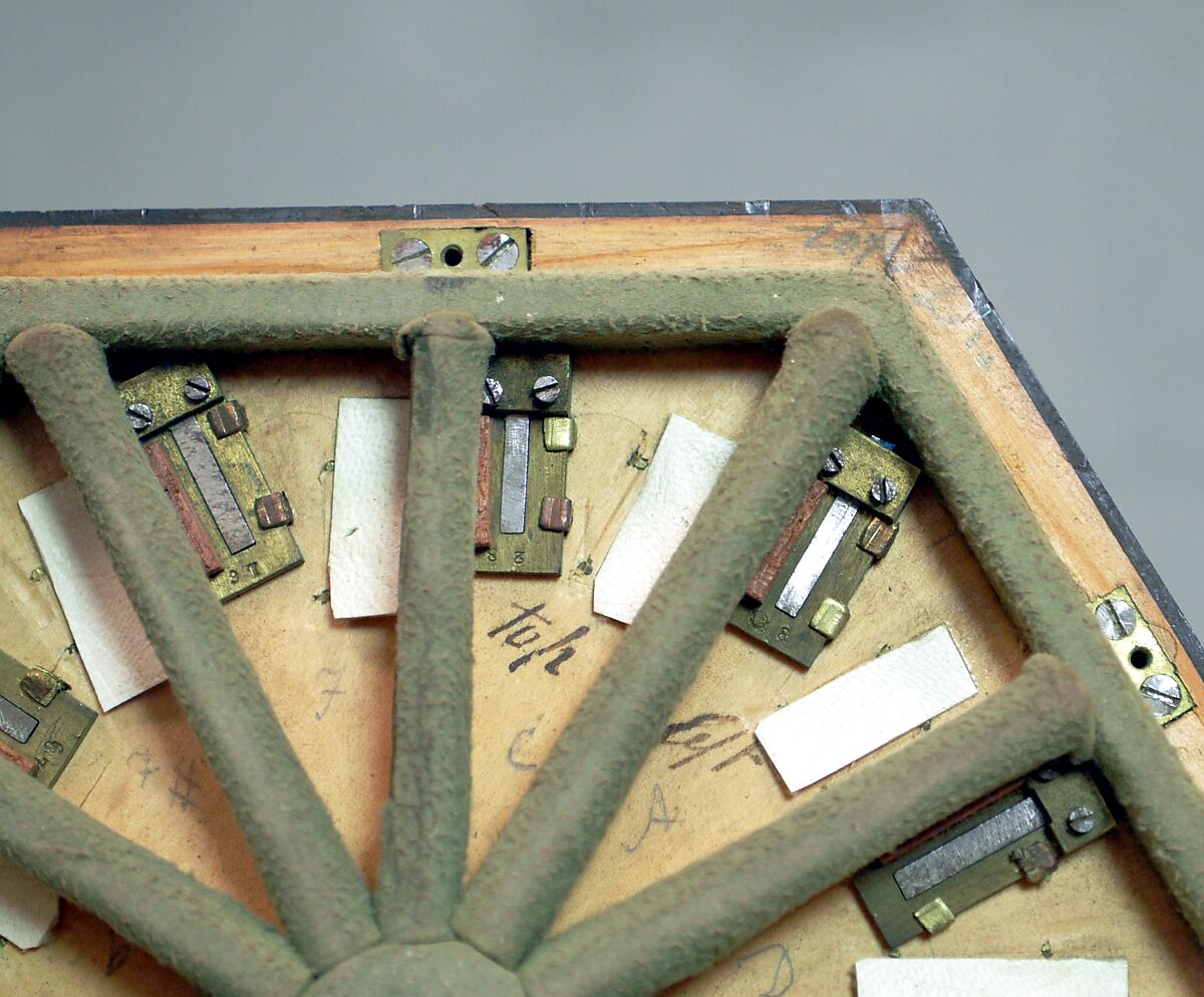 Concertina, Charles Wheatstone (1802–1875), Rosewood, nickel-silver, leather, paper, ivory, tortoiseshell; case of mahogany, British