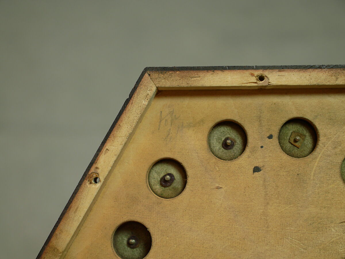 Concertina, Charles Wheatstone (1802–1875), Rosewood, nickel-silver, leather, paper, ivory, tortoiseshell; case of mahogany, British